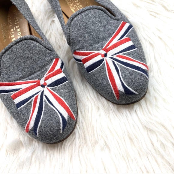 Stubbs Wootton Brooks Brothers Bow Wool Loafers - Picture 4 of 8